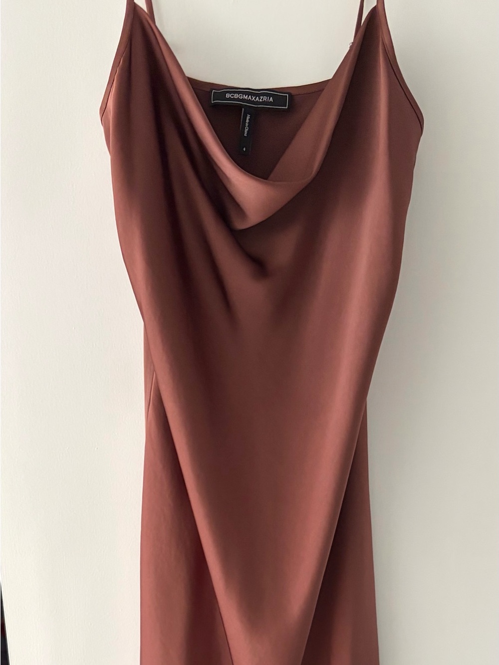 BCBGMaxAzria Rust Maxi Slip dress